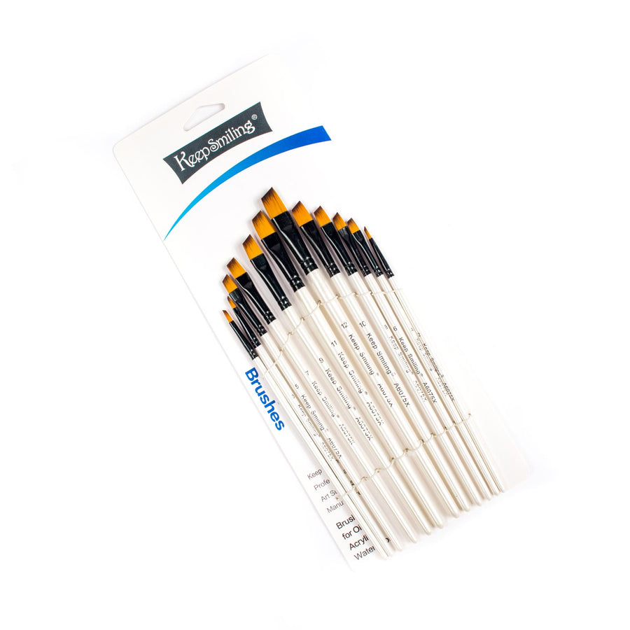 Artist Paintbrush Set 12 Pieces – Short Handle