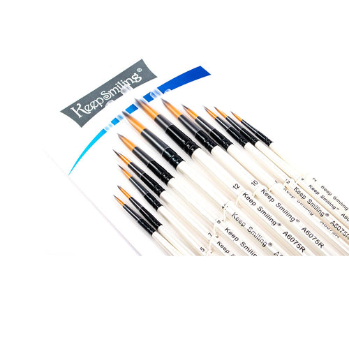 Bi-Trust Round Paintbrush Set 12 Pieces