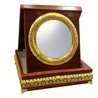 Premium Circular Gold Shield with Luxury Wooden Box