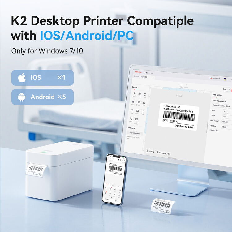 NIIMBOT K2 Desktop Thermal Label Printer - image 5