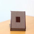 Crocodile Leather Trophy A5 with Wooden Box, Brown