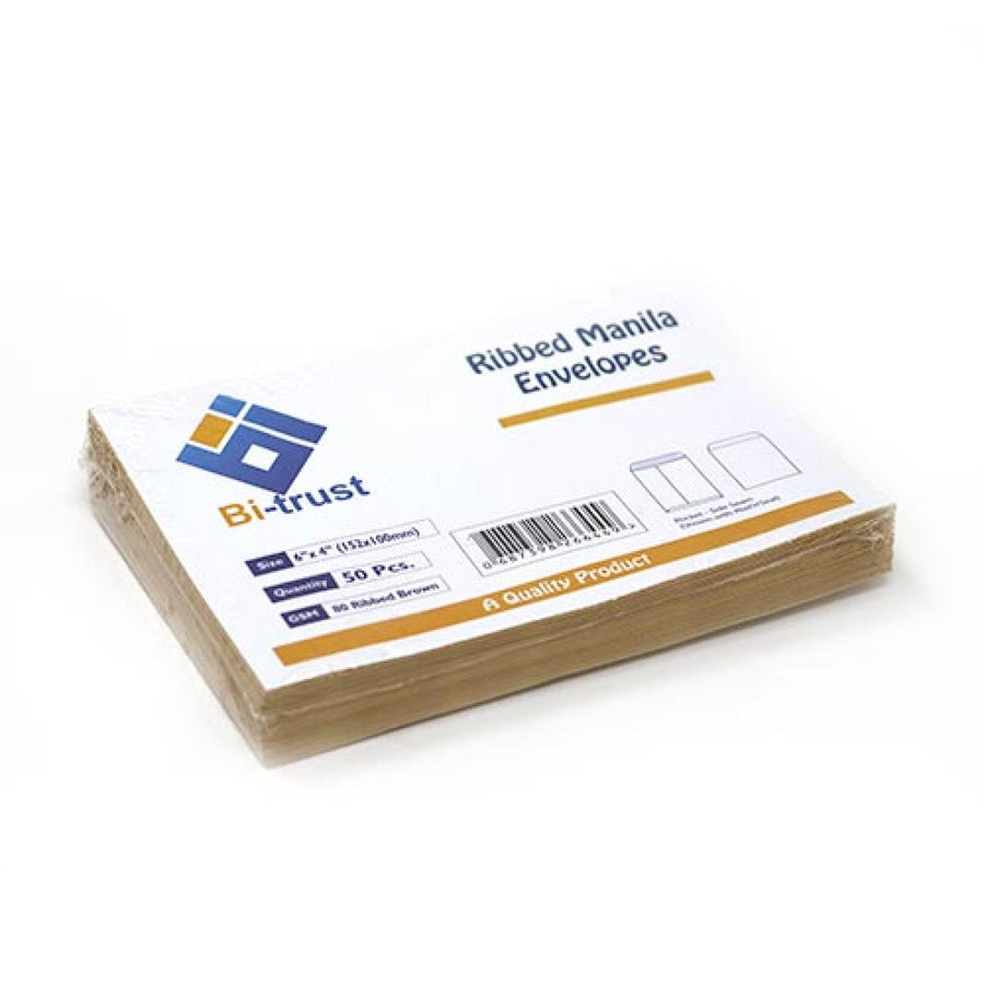 Brown Paper Envelope 10 × 15.2 cm Pack of 50 – 80 gsm