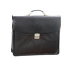 Leather Document Bag,Black