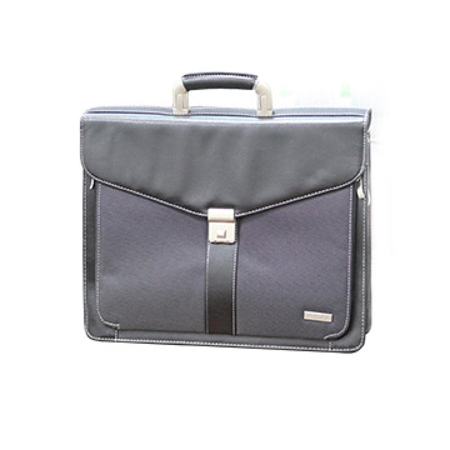 Leather Document Bag,Black