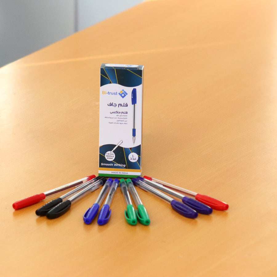 Maxy Grip Ballpoint Pens, Box of 10