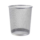 Metal Waste Bin, Medium, Silver