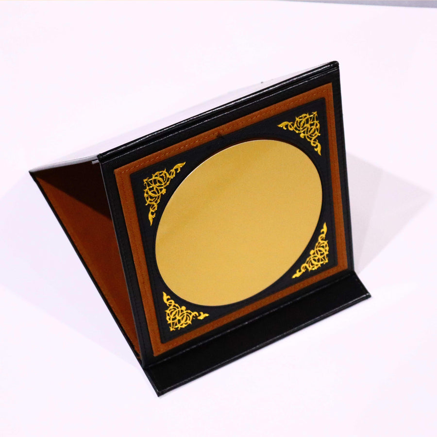 Name Desk Stand leather Dark brown-1104