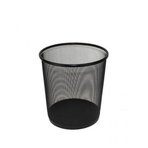 Metal Waste Bin, Small, Black