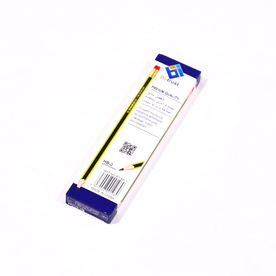 HB2 Wooden Pencil – Pack of 12 | Bi-Trust