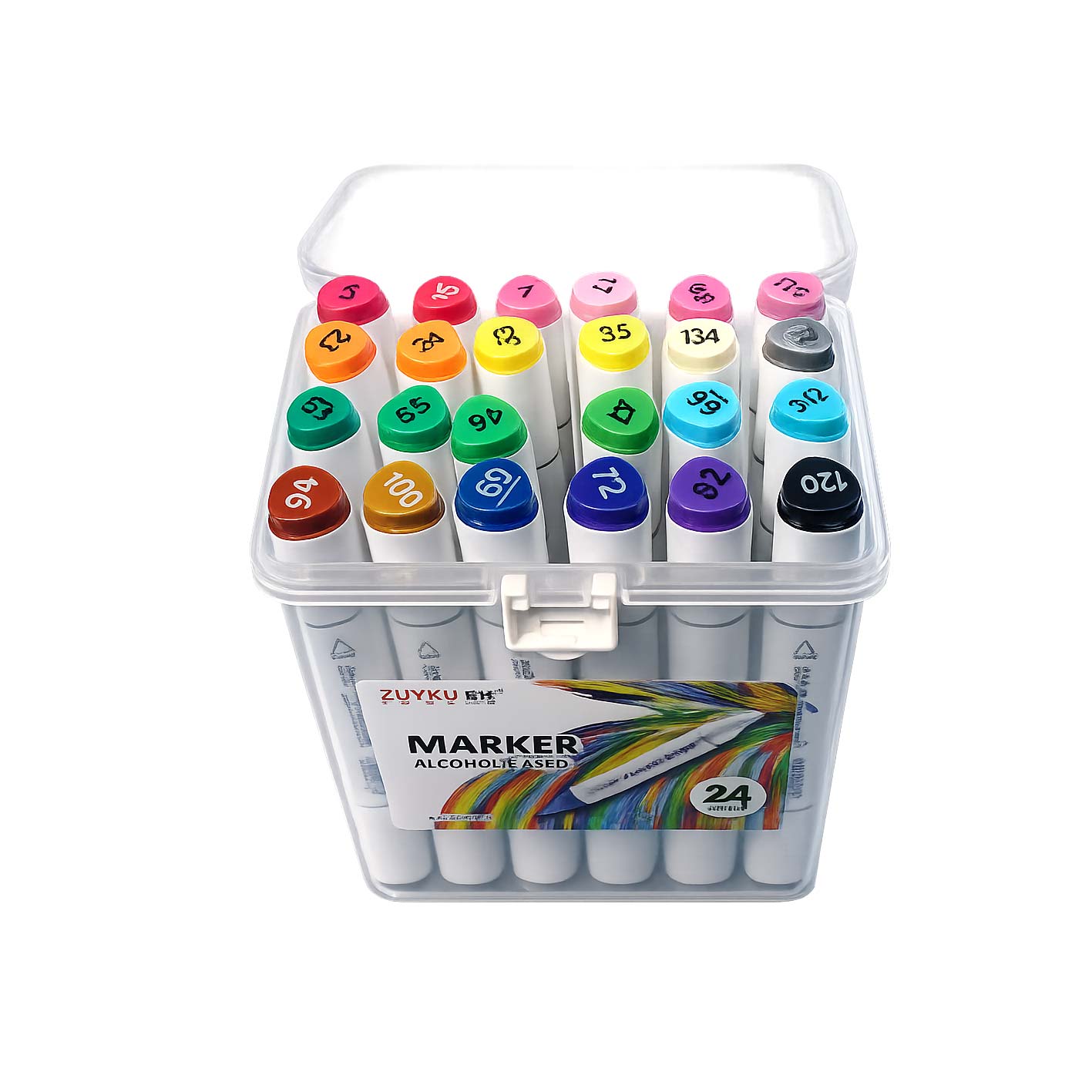 24 Color Wax Crayon Vneeds V1011