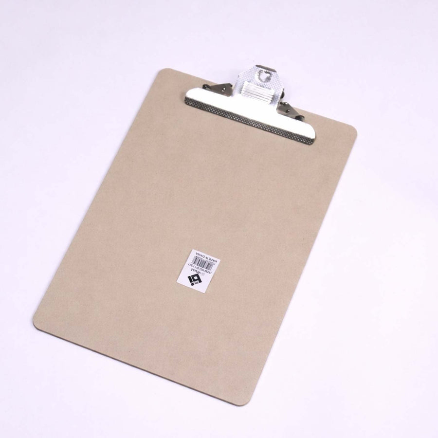 Clipboard Plastic single Ivory  with metal Clips Size A4