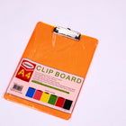 Clipboard Plastic single with metal Clips Size A4