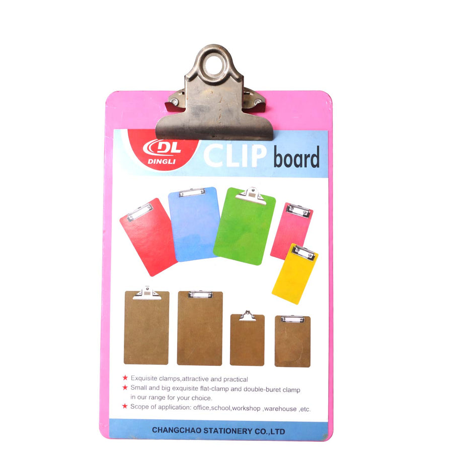 Clipboard Plastic single with metal Clips Size A5
