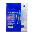 Clear Pocket File FC, 80 Micron – Pack of 100
