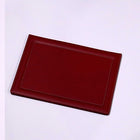 Hard Leather Certificate Folder A4, Burgundy