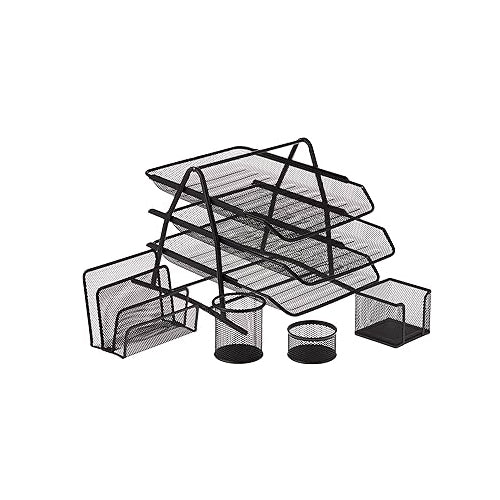 Desk Set Metal 5 Black-BT-7035