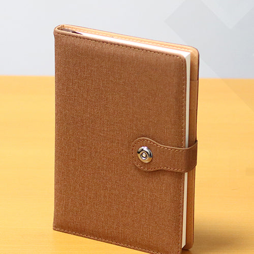 Leather Notebook Lined with Pen – A5