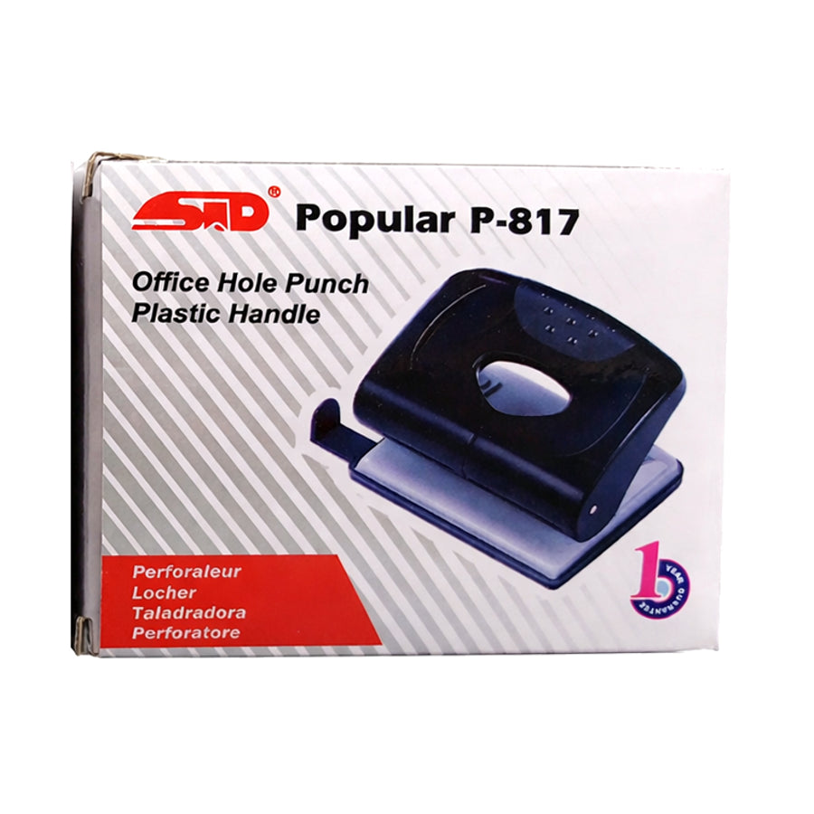 STD Paper Punch 2-Hole P-817T, Green – up to 20 Sheets