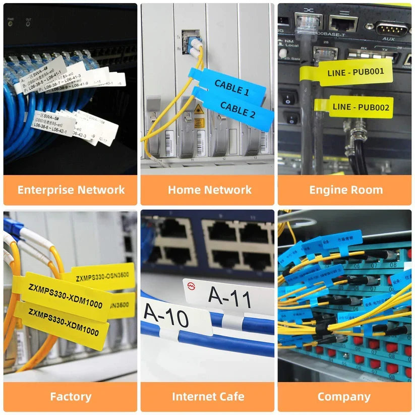 ملصقات كابلات NIIMBOT لطابعات D11 وD110 وD101، 60 ملصقاً - الصورة 5
