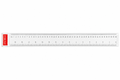 Bi-Trust Plastic Ruler 50 cm, Transparent with Metric and Inch Markings
