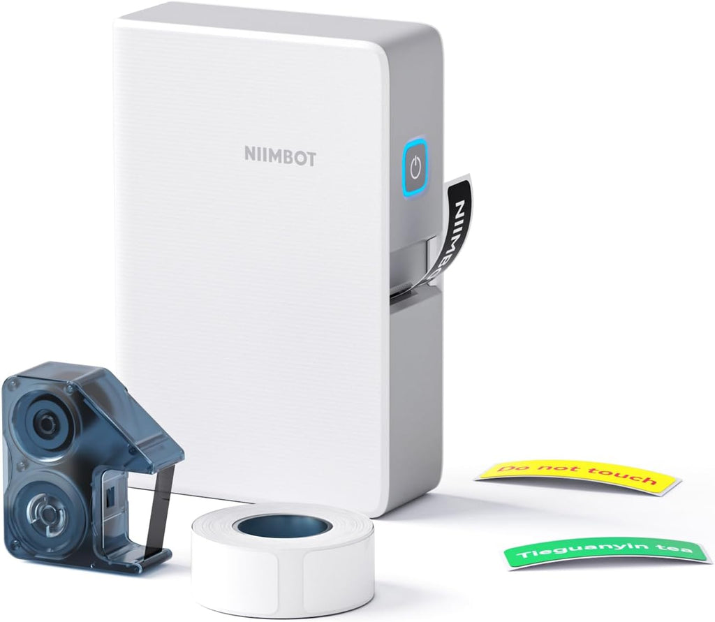 طابعة ملصقات NIIMBOT N1 مع شريط، 0.5 بوصة - الصورة 1