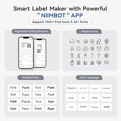 NIIMBOT B1 Label Printer with Label Paper - image 3