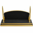 Leather Name Desk Stand, Black