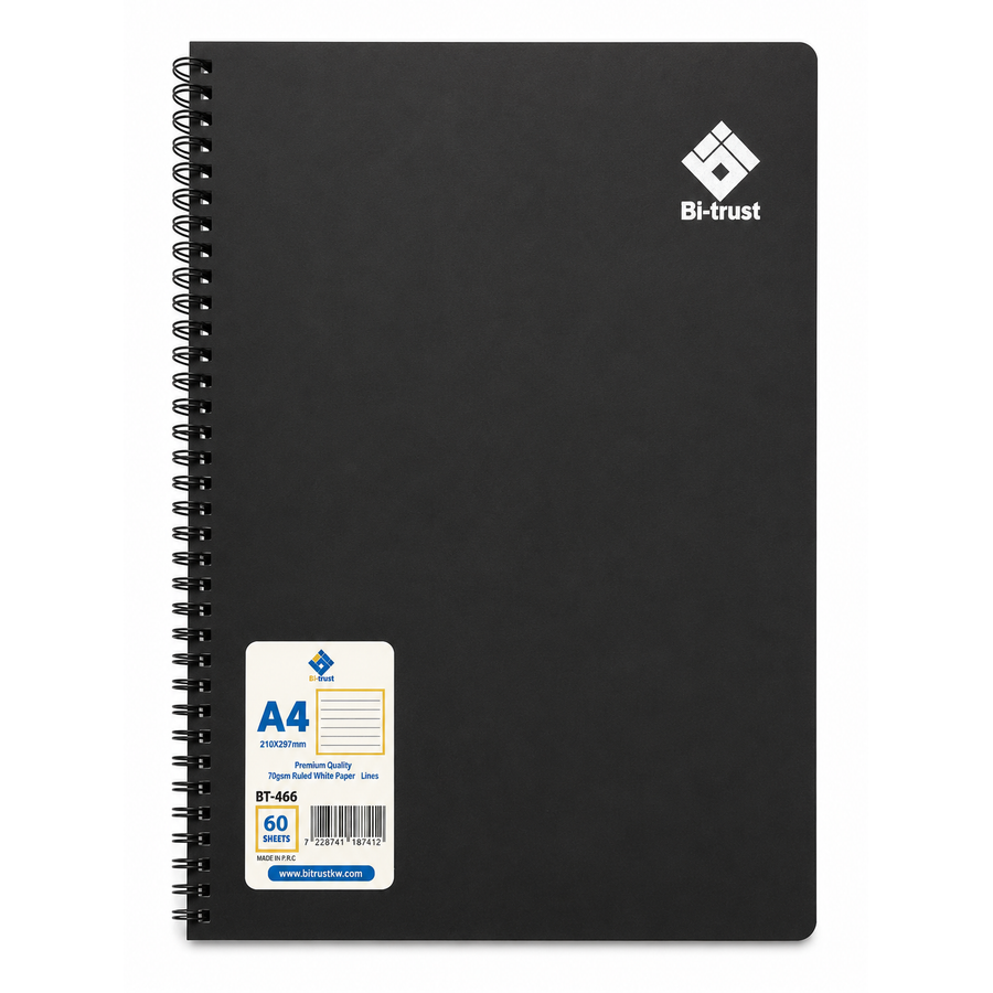 Spiral Notebook  A4-60 Sheets