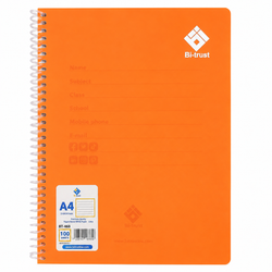 BT-468 Notebook A4 Spiral 100Shet Crt48-3PC