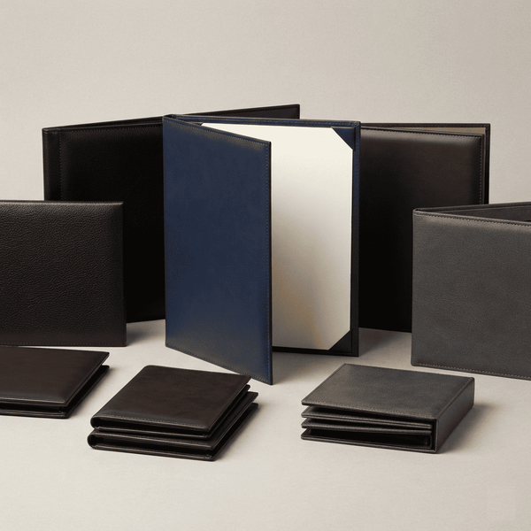 Certificate hardcover leather folders at BiTrust Kuwait