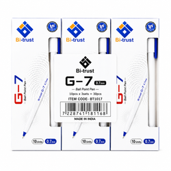 BT017 G-7 Pen 0.7mm Blue-pk10