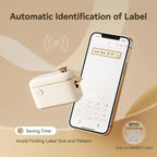 NIIMBOT H1S Bluetooth Label Printer with Paper, Cream White - image 5