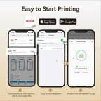 NIIMBOT H1S Bluetooth Label Printer with Paper, Cream White - image 6