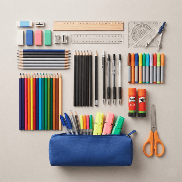 School stationery essentials for kids at BiTrust Kuwait