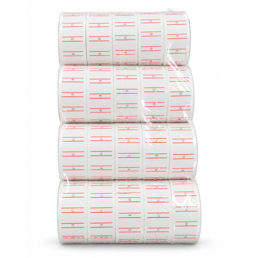 Single-Line Price Gun Label Roll 12*21 Pack of 20 – Italian Made