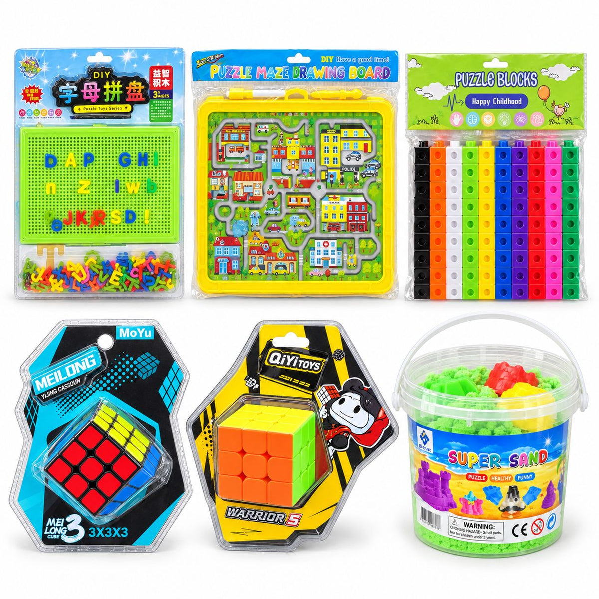 Kids Learning Combo – Creative Play & Puzzle Set