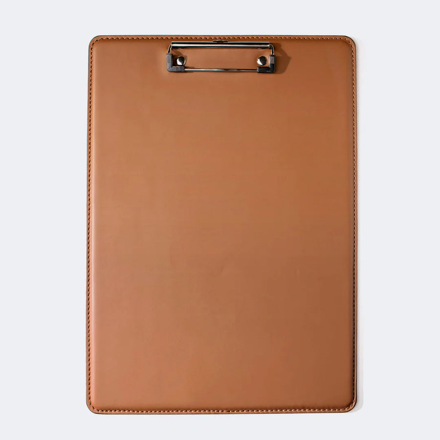 Clipboard leather Single with metal Clips Size A4