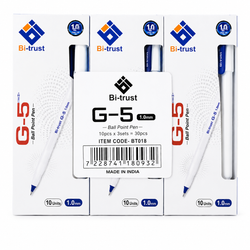 BT018 G-5 Pen 1mm Blue-pk10