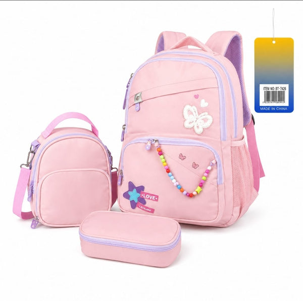 Bi-Trust Classic School Backpack with Pencil Case BT-7426