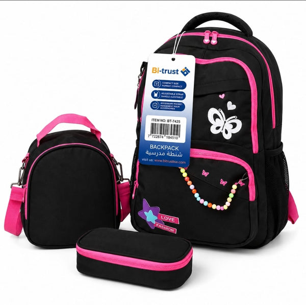 Bi-Trust Classic School Backpack with Pencil Case BT-7425