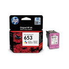 HP Ink Cartridge, Tri-Colour – 653