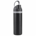 Metal Sports Water Bottle with Flip Spout & Carry Loop, 600 ml