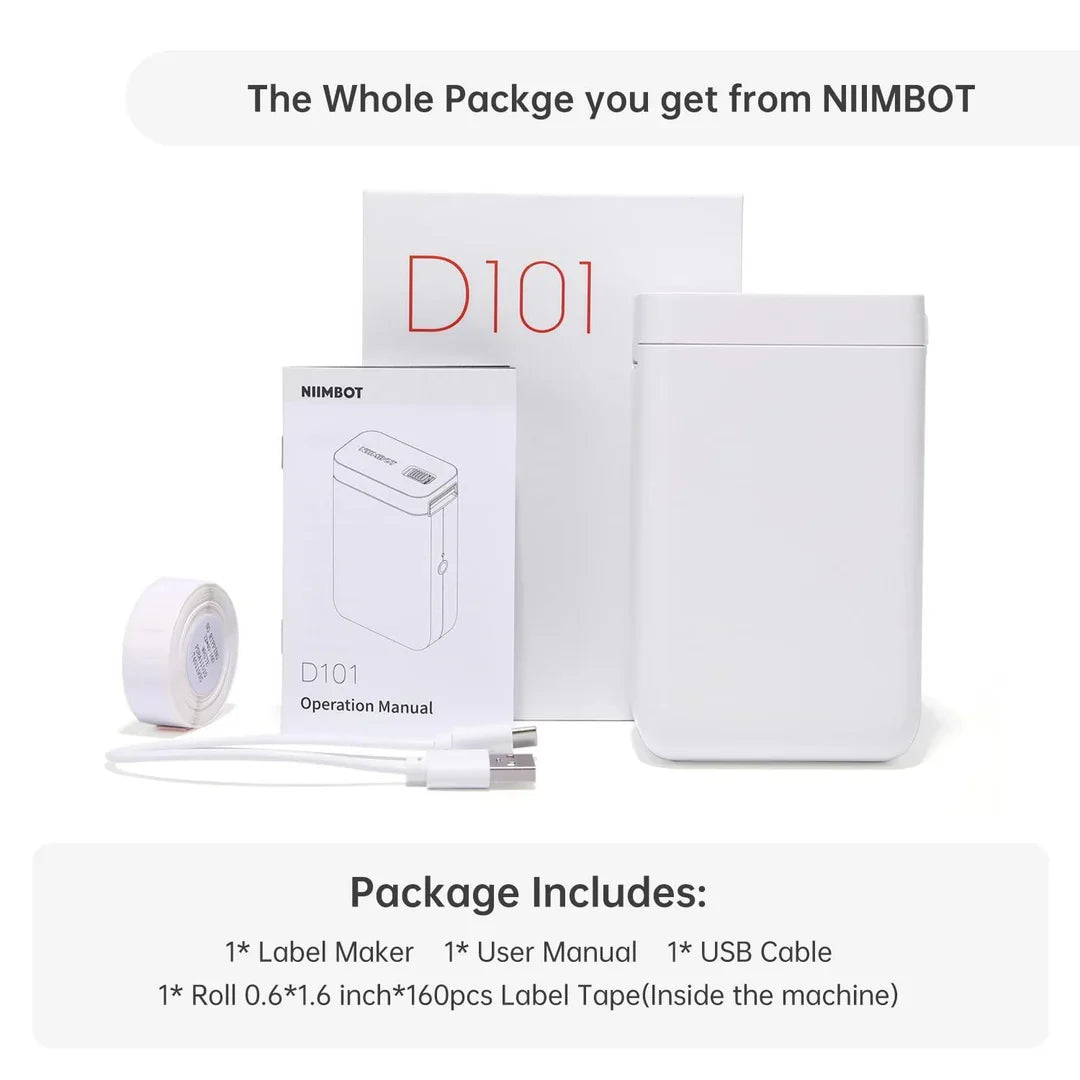 NIIMBOT D101 Label Printer with Label Paper - image 6