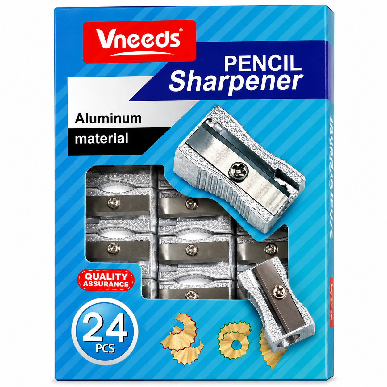 Sharpener Metal 12pcs Vneeds V1302